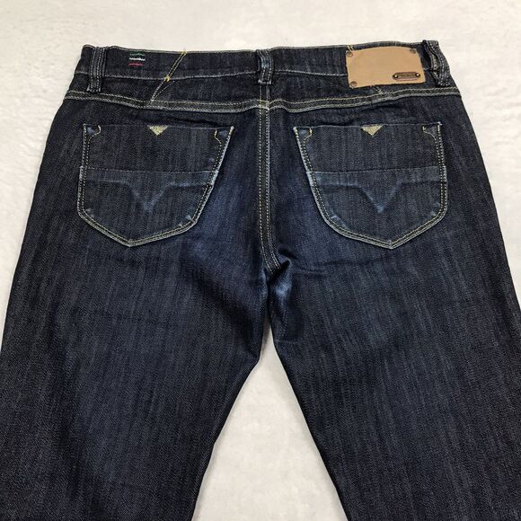 DIESEL Livy Jean Women 28x30 Dark Wash Lo Rise Stretch Denim Made in Italy - Picture 5 of 16